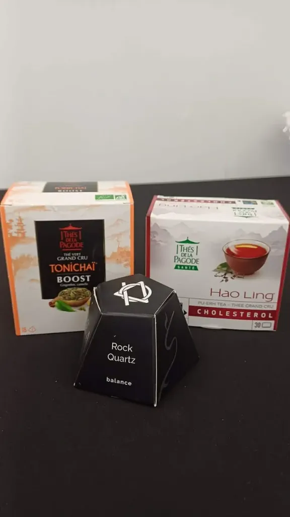 Coffret thés Tonichai & Hao Ling avec boule à thé quartz – énergie & équilibre numéro 3