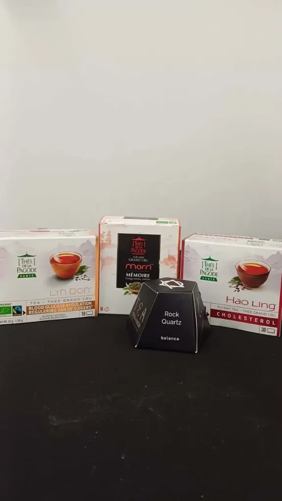 Coffret thés Morri & pina colada avec boule à thé quartz – équilibre & bien-être - numéro 7