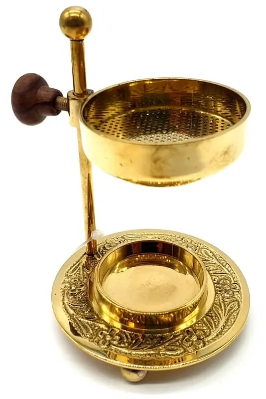 Encensoir Brûleur Résine laiton Chauffe-Plat 11cm