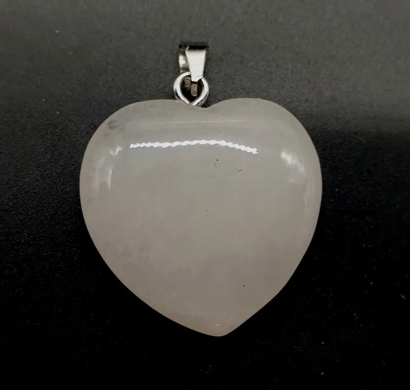 Cristal de roche – Pendentif pierre naturelle – Forme coeur