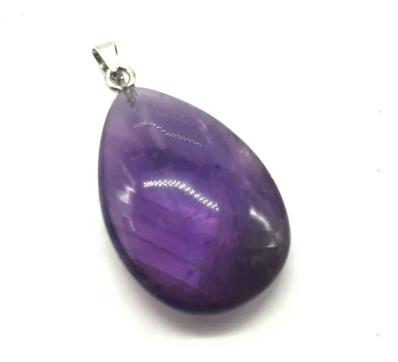 Améthyste – Pendentif pierre naturelle – Forme goutte