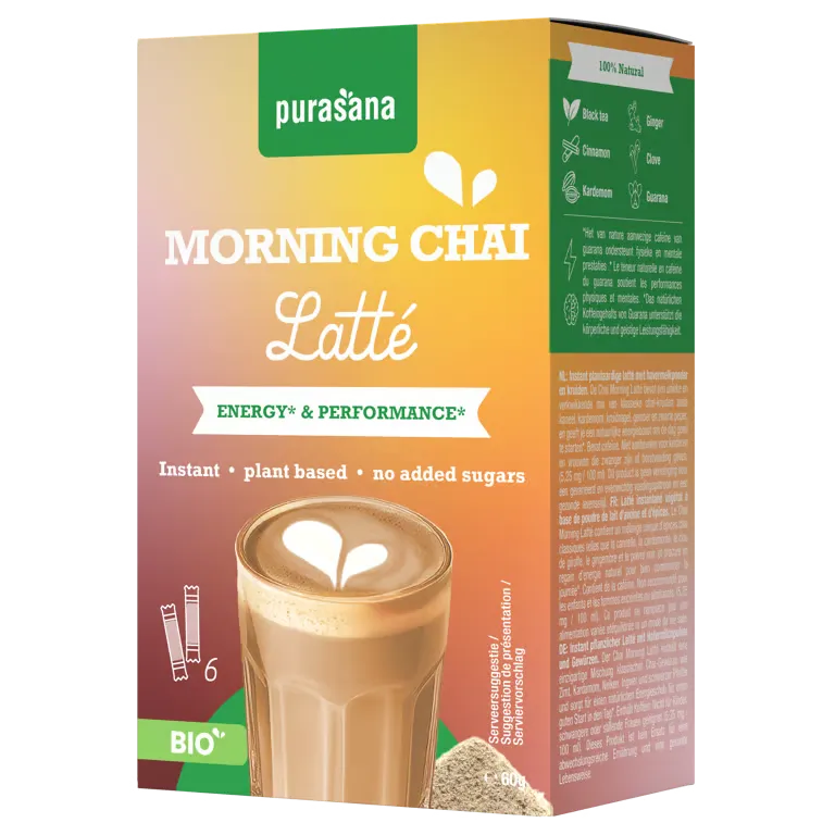 Morning Chai Latte 6 x 10 g – Boisson végétale aux épices chai