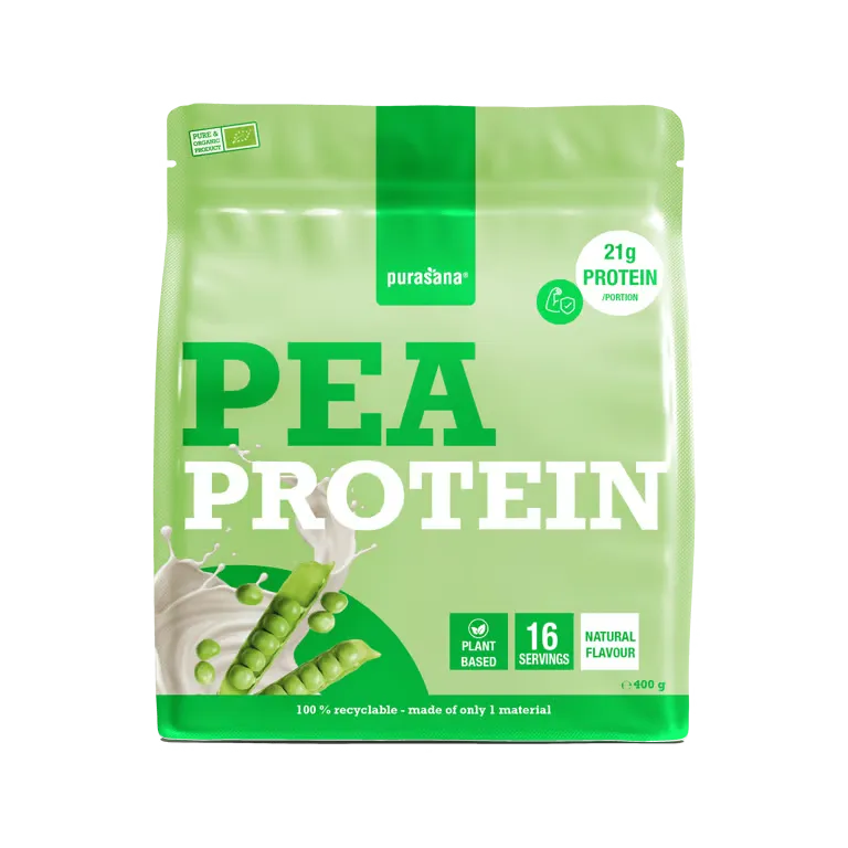 Protéines végétales pois Purasana – poudre protéinée végétale – 400 g