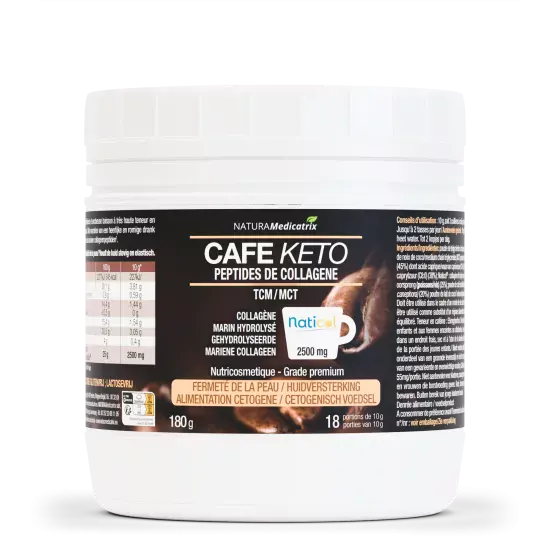 Café Keto – Peptides de Collagène Marin – Poudre 180 g