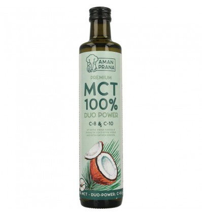 Amanprana Huile MCT de coco Premium Bio C8 & C10 – 500 ml