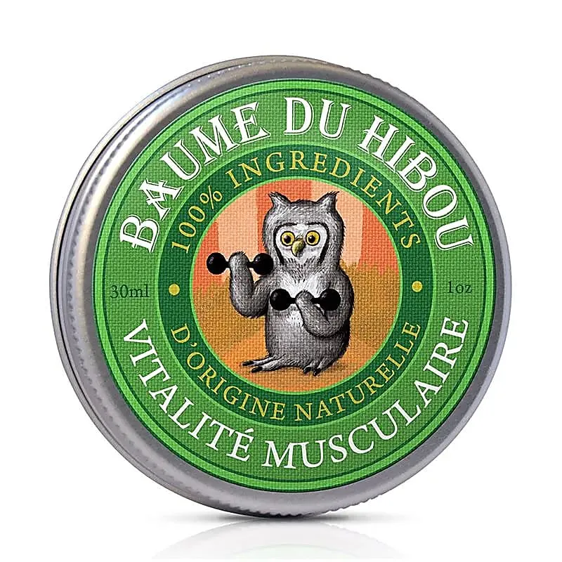 Baume du Hibou® Musculaire BIO – Arnica & Huiles Essentielles – 30 ml