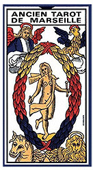 Tarot de Marseille Grimaud – Jeu Divinatoire Traditionnel 78 Cartes – Format 6,5 x 12 cm