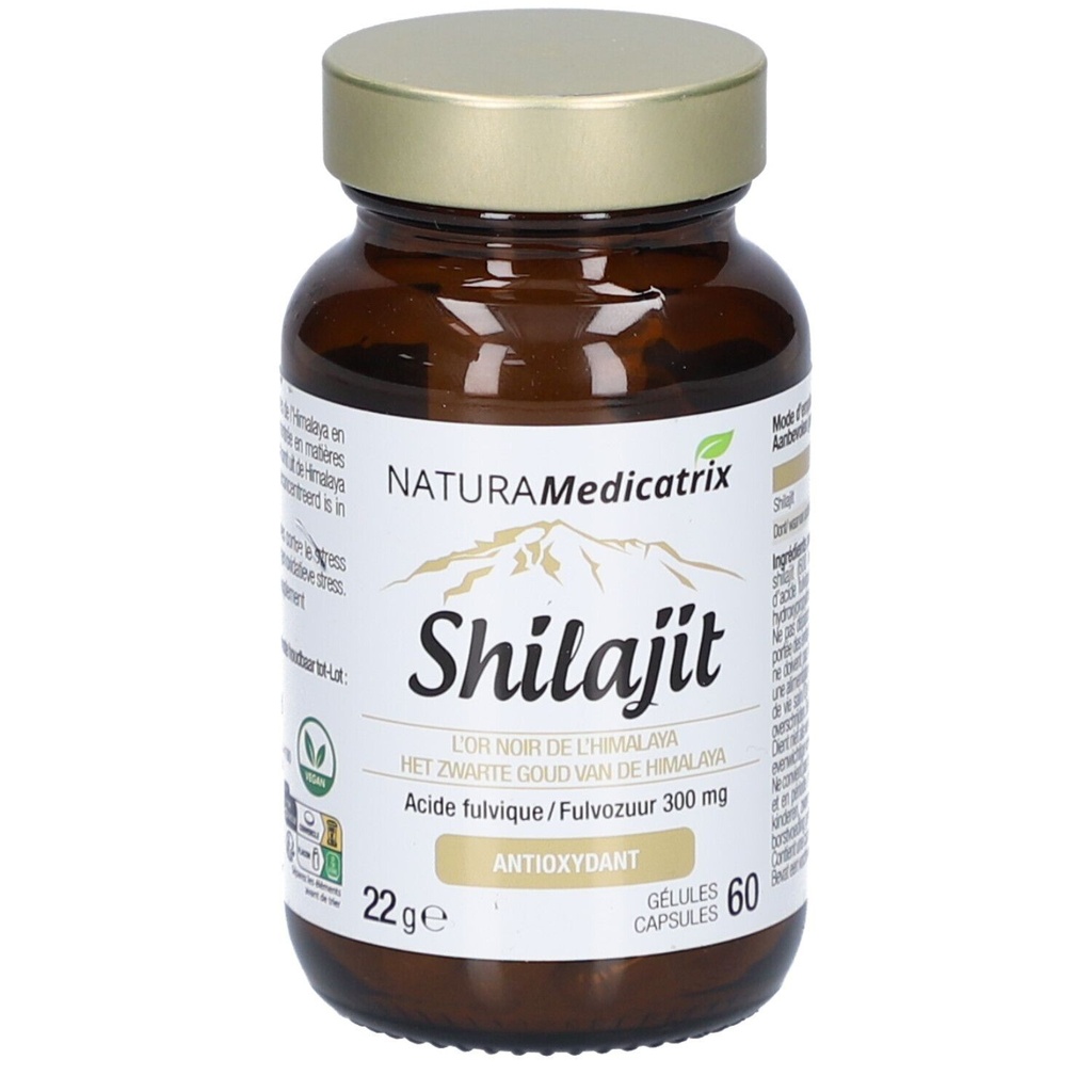 Shilajit 600 mg – 60 Gélules Végétales