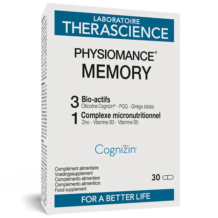 Physiomance Memory – Complément alimentaire Mémoire & Fonctions Cognitives – 30 gélules