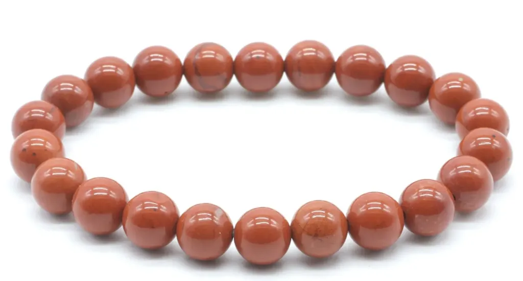 Bracelet de Courage – Jaspe Rouge 8 mm