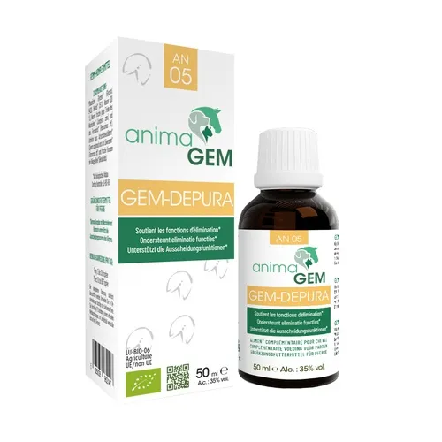 GEM-DEPURA AnimaGem Bio – Gemmothérapie Fonctions d'Élimination Chien & Chat – 15 ml