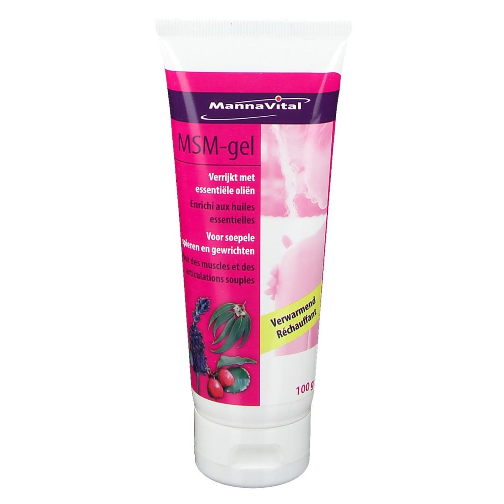 MSM Gel 100 g – Gel de massage au MSM enrichi aux huiles essentielles