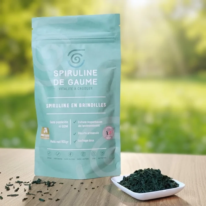 Spiruline de Gaume en brindilles – Spiruline artisanale belge – 100 g