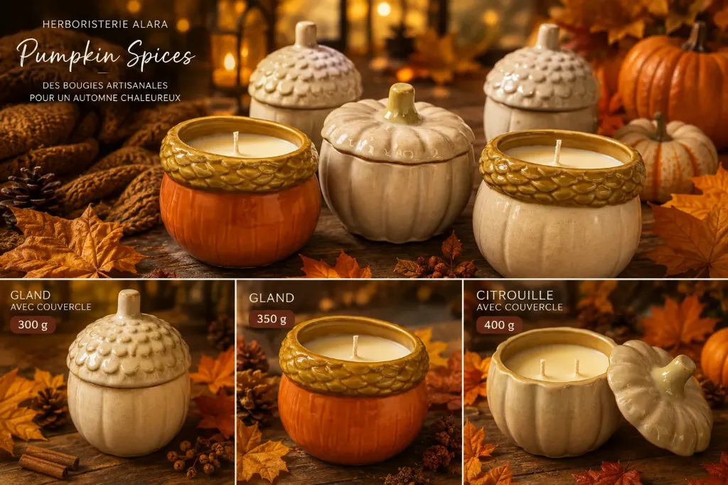 Bougie parfumée Pumpkin Spices – Gland 350 g