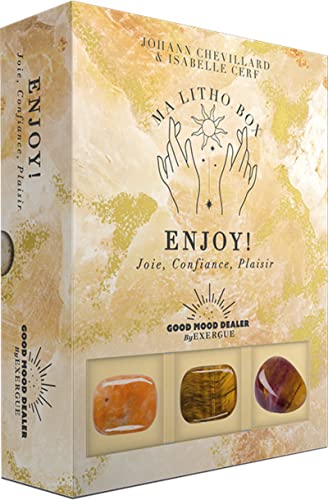 Ma Litho Box – Enjoy ! – 3 pierres + livre – Isabelle Cerf & Johann Chevillard