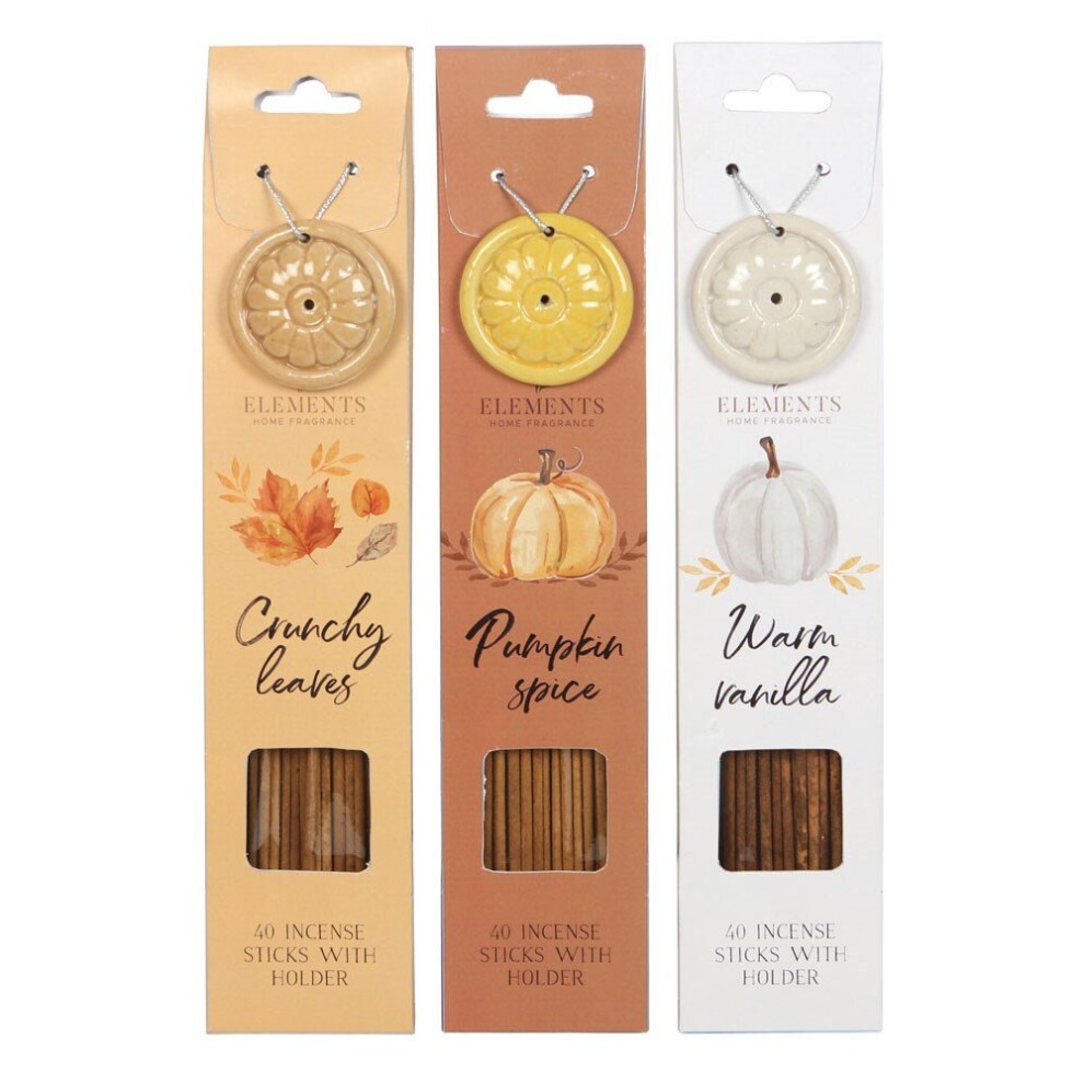 Encens d’Automne avec Porte-Encens – 40 bâtons
