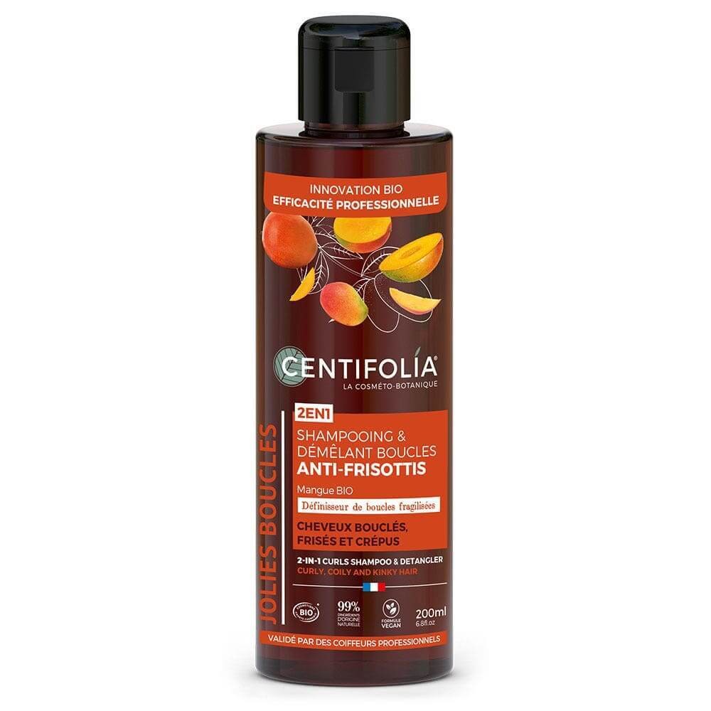 Centifolia Shampoing & Démêlant Boucles Anti-Frisottis 2-en-1 Bio – 200 ml