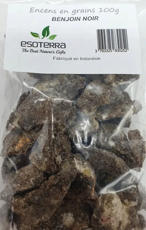 Encens en résine Benjoin noir – 100 g