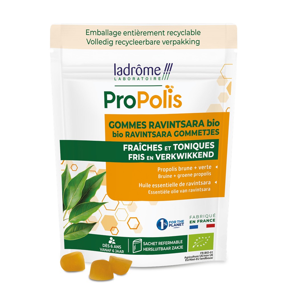 Ladrôme Gommes Propolis & Ravintsara Bio – 45 g