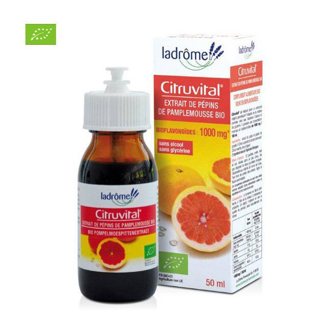 Citruvital Extrait De Pépins De Pamplemousse - 50 ML - Ladrôme