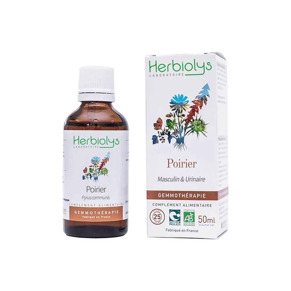 Poirier – Bourgeon Bio – Gemmothérapie Herbiolys 50ml