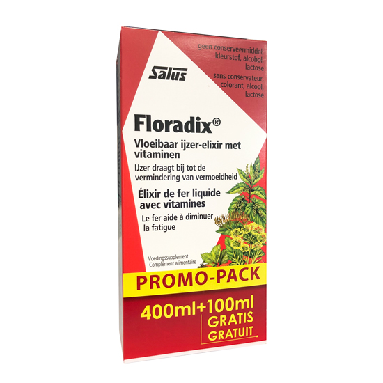 Salus Floradix Elixir 400ml+100ml Gratuit