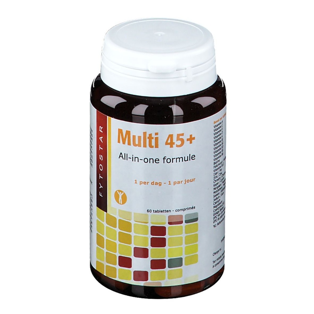 Fytostar Multi 45+ – Multivitamines & Minéraux – 60 comprimés