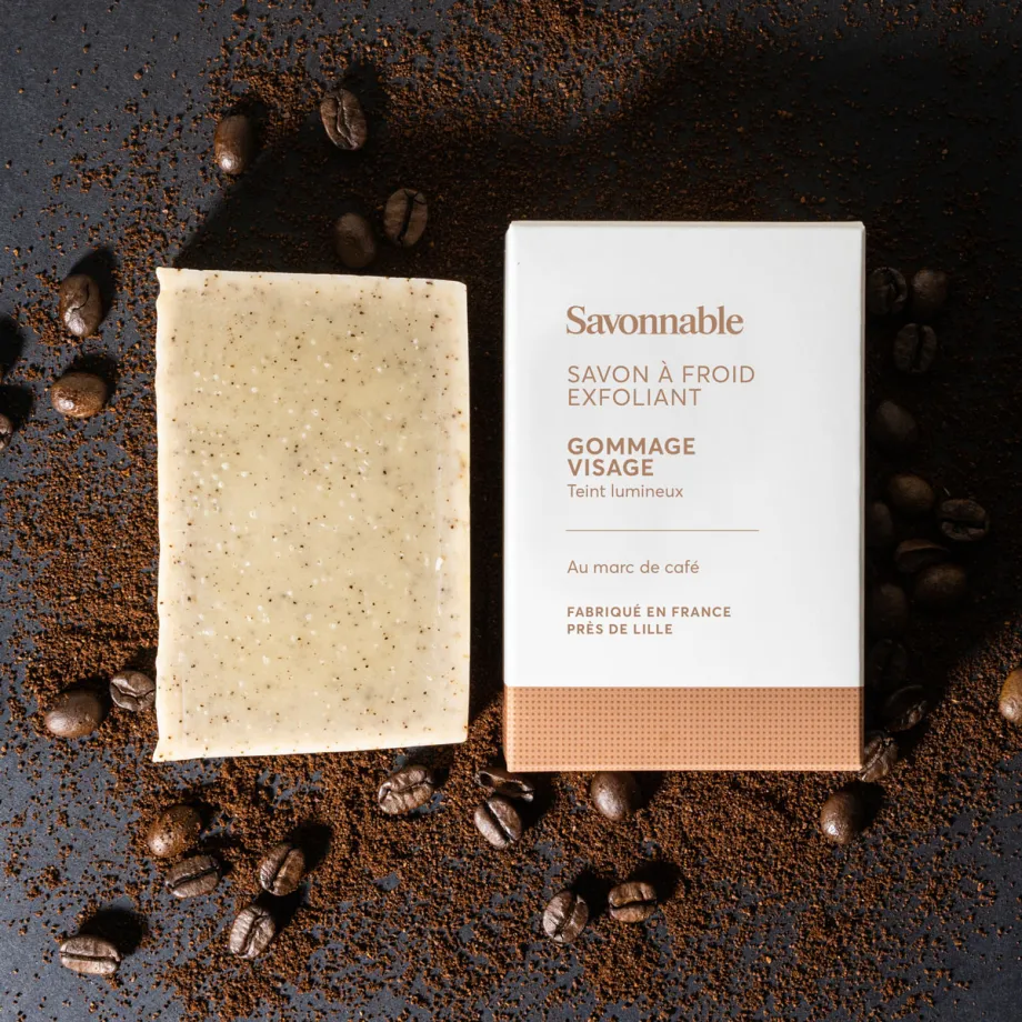 Savon Exfoliant au Marc de Café Savonnable – Gommage Corps – 100 g