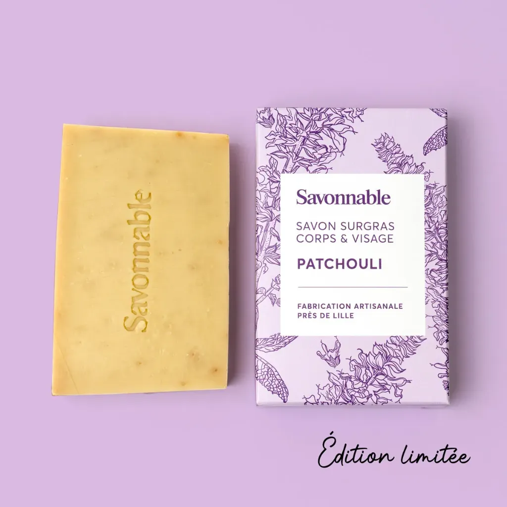 Savon Surgras Patchouli & Ambre Savonnable – Édition Limitée – 100 g