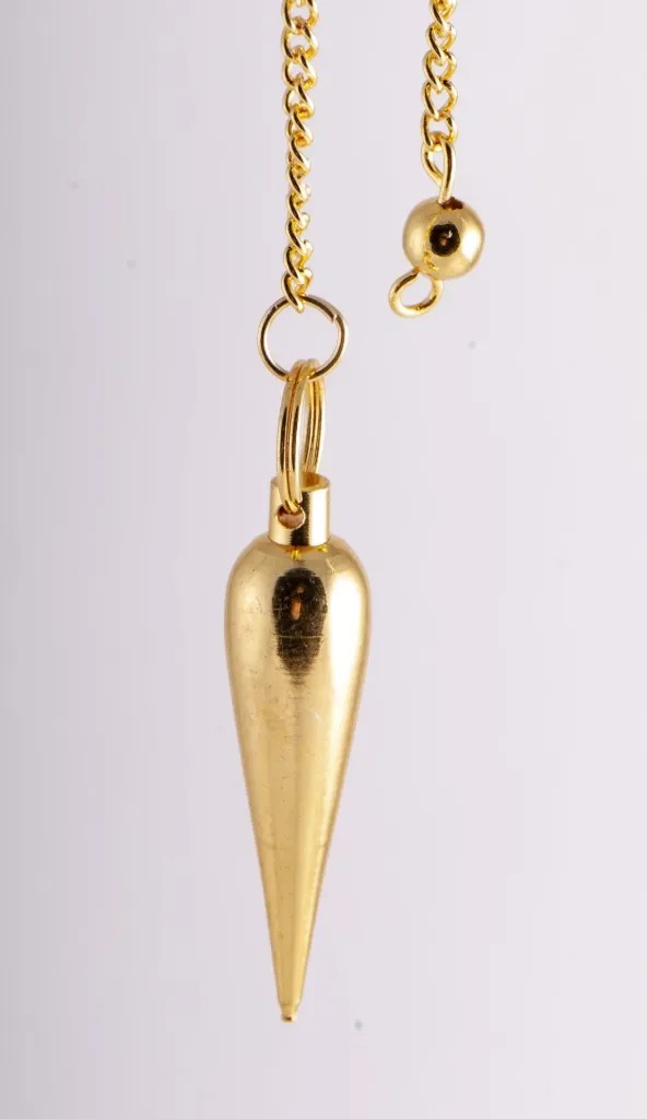 Pendule à pivot en laiton plaqué or – 39 mm – PPD01