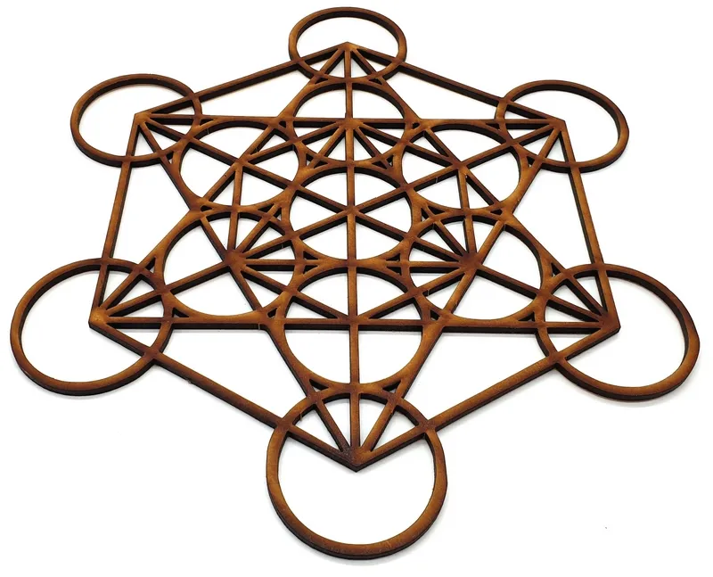 Cube de metatron bois 10cm