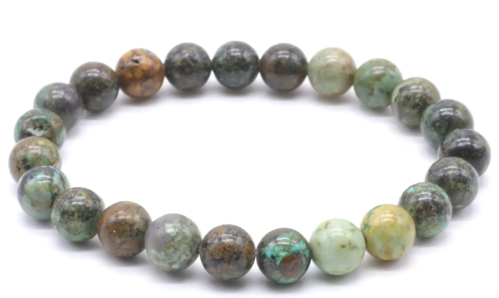 Bracelet Turquoise Africaine – Pierres Naturelles 8 mm