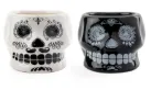 Contenant Skull Noir (10X9H7CM)
