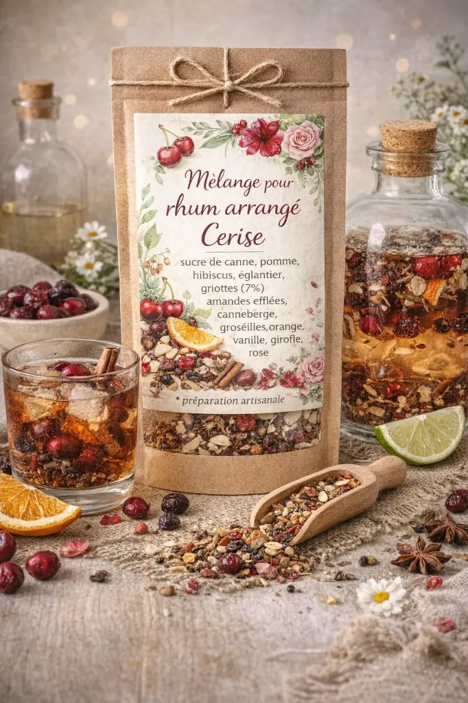 Mélange pour rhum - cerise