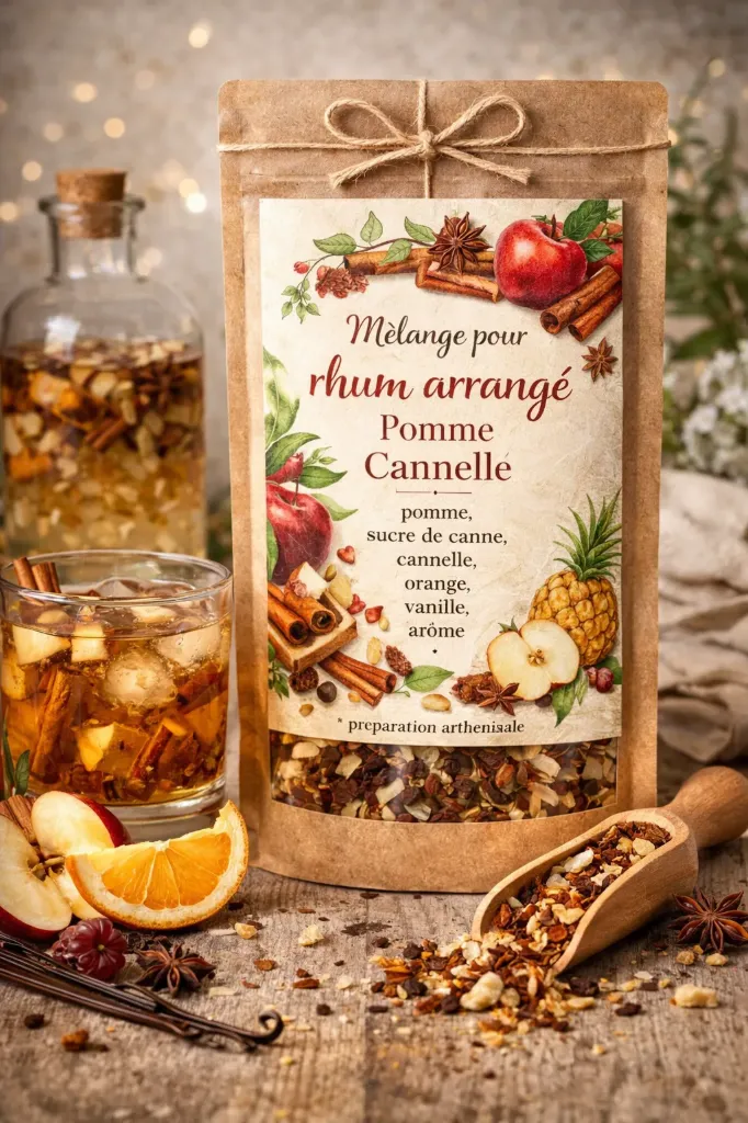 Mélange pour rhum - pomme cannelle