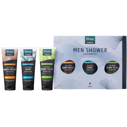 Kneipp Coffret cadeau douche homme favourites 3x75ml