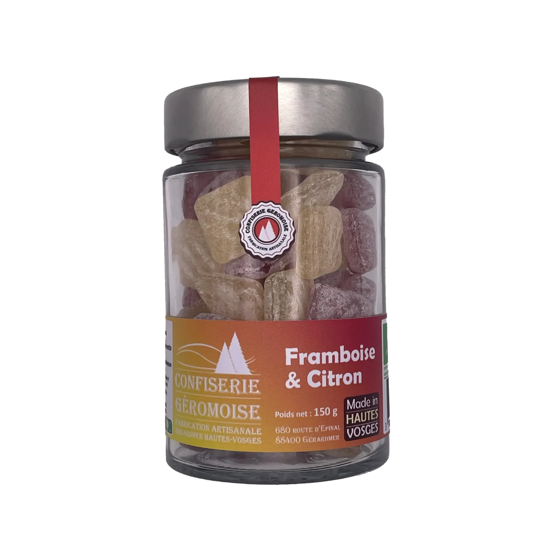 Pastilles des Vosges Framboise/citron bio 150g