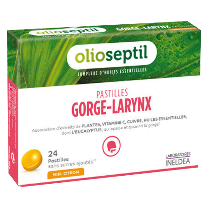 PASTILLES GORGE-LARYNX MIEL CITRON
