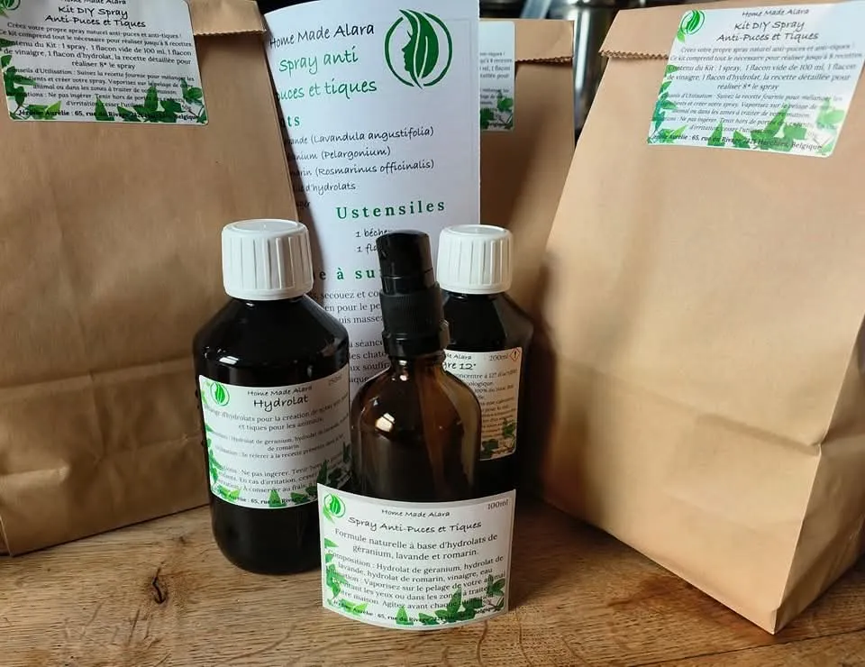 Kit DIY spray anti puces et anti tiques