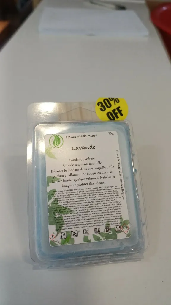 Plaque de Fondant lavande 70g