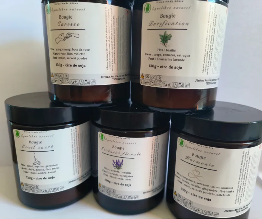 Bougie Equilibre naturel purification 130g