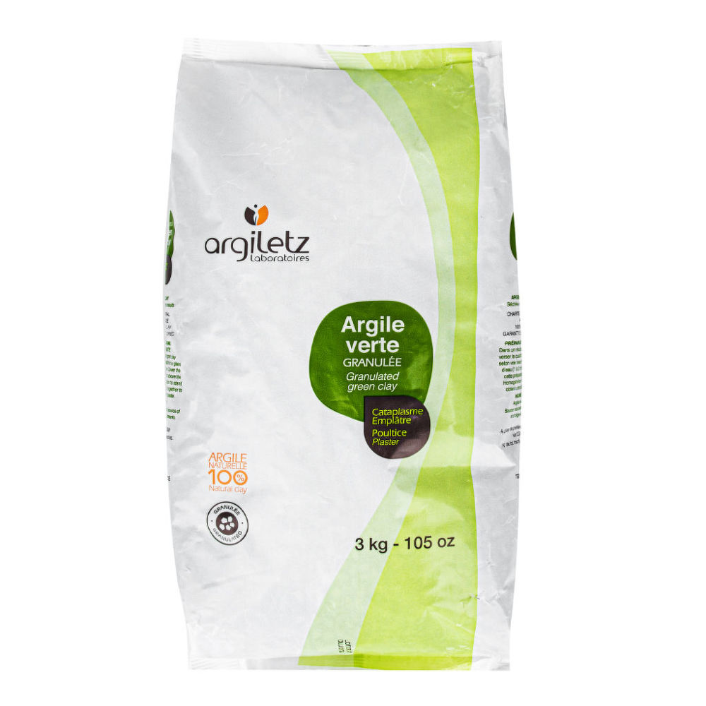 Argile verte granulée 3kg illite