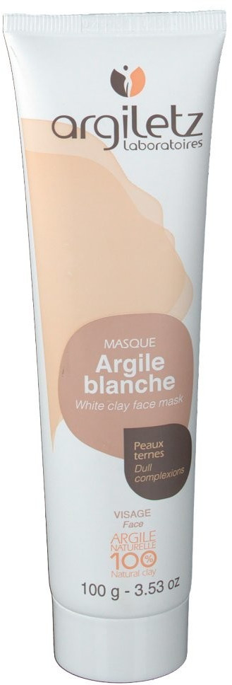 Masque argile blanc tube bio 100g