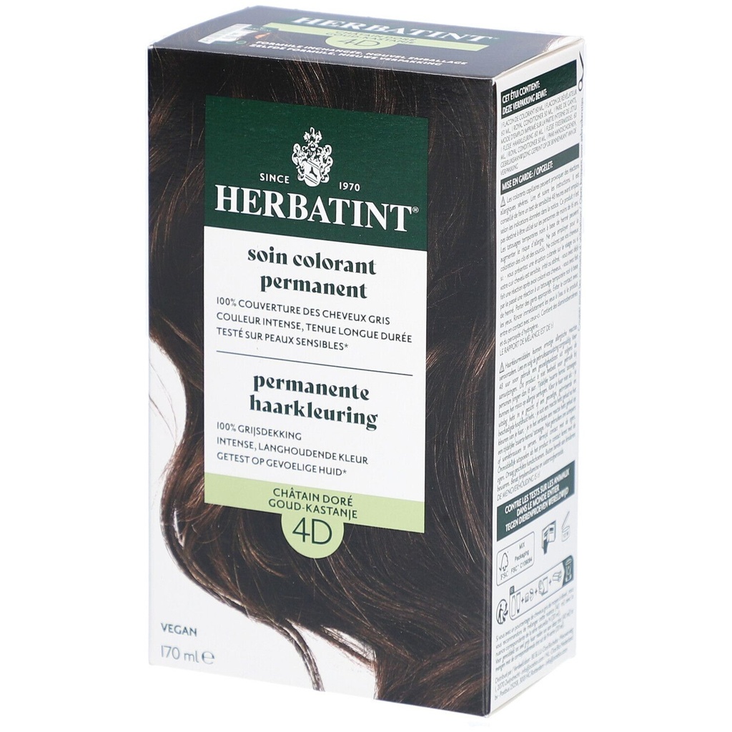 Herbatint 4D Châtain doré