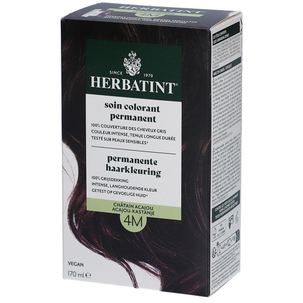 Herbatint 4M Châtain acajou