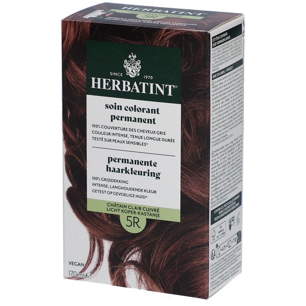 Herbatint 5R Châtain clair cuivré