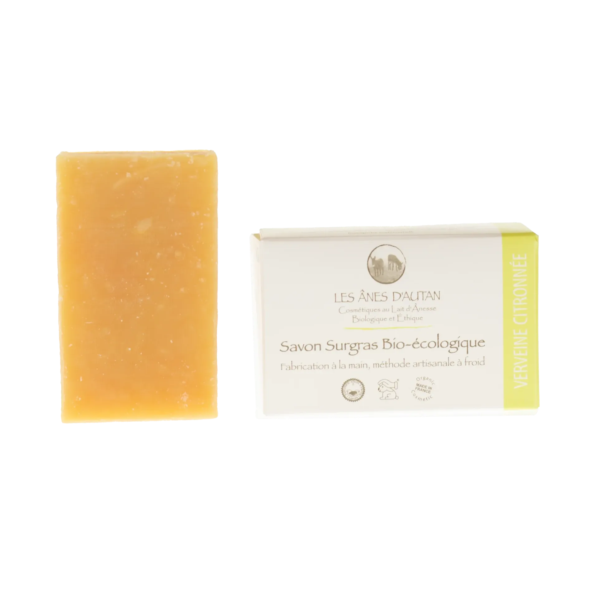 Savon à froid - LITSÉE CITRONNÉE (revitalisant) 100 gr - Les ânes d'autan