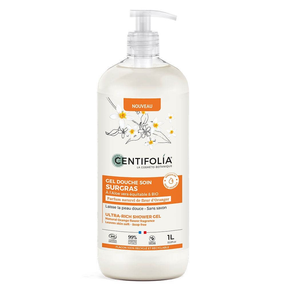 Gel douche soin surgras - Fleurs d'oranger 1l