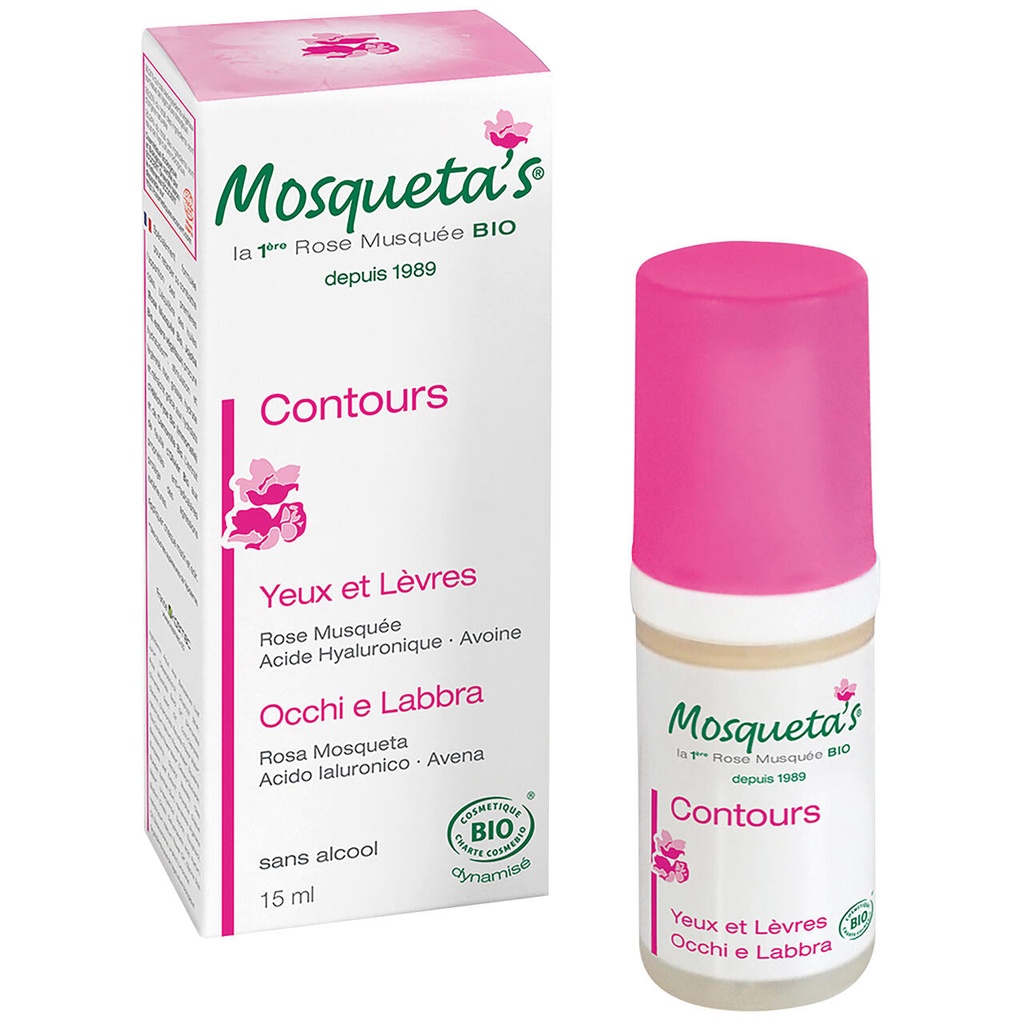 Contours Yeux et Lèvres bio Mosqueta’s rose 15ml