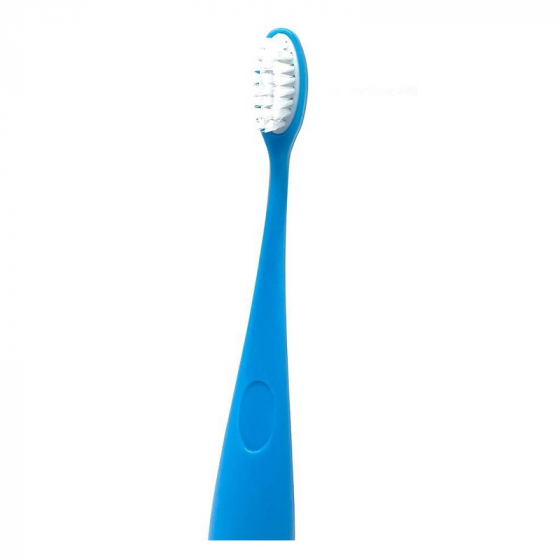 Brosse à dents enfant bleue rechargeable en bioplastique